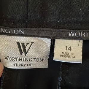 Black dress pants worthington size 14